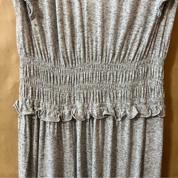 Rebecca Taylor | V-Neck Jersey Midi Dress Ruffle Smocked Tiered Dress Size M - Picture 15 of 16